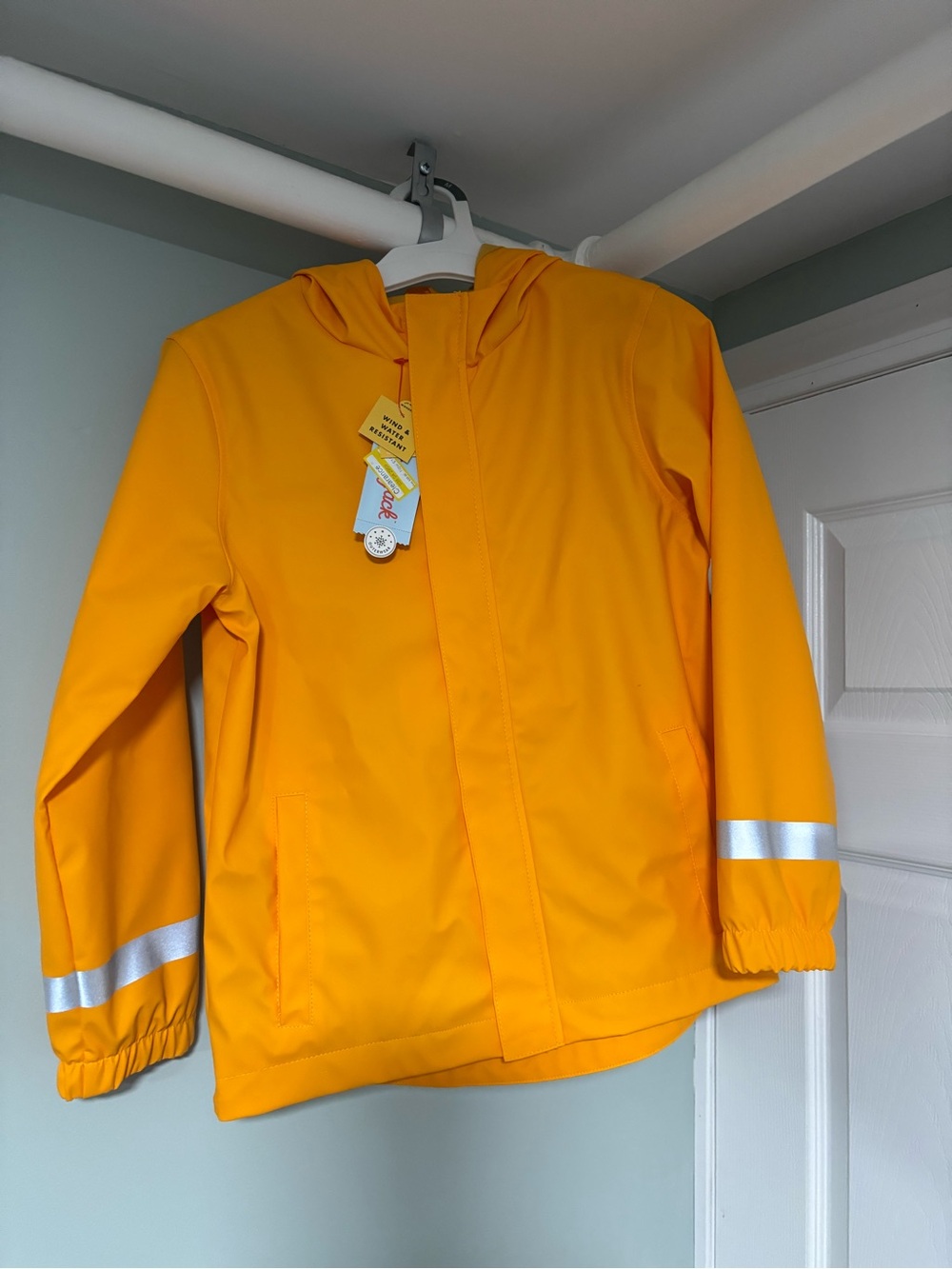Cat & Jack Hooded Raincoat with Reflective Bands